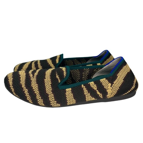 Rothy’s The Loafer Chai Zebra Print Shoes Women’s Size 7.5 Slip On Flats - Picture 2 of 10